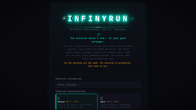 INFINYRUN game screenshot